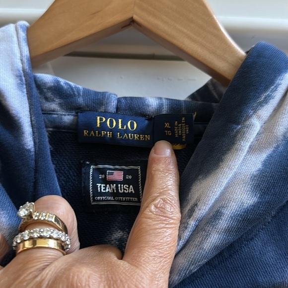 Polo Ralph Lauren Limited Edition Polo Team USA Tie Dye Hoodie SzXL - Picture 12 of 15